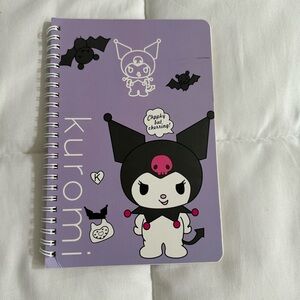 Kuromi Spiral Notebook in Purple